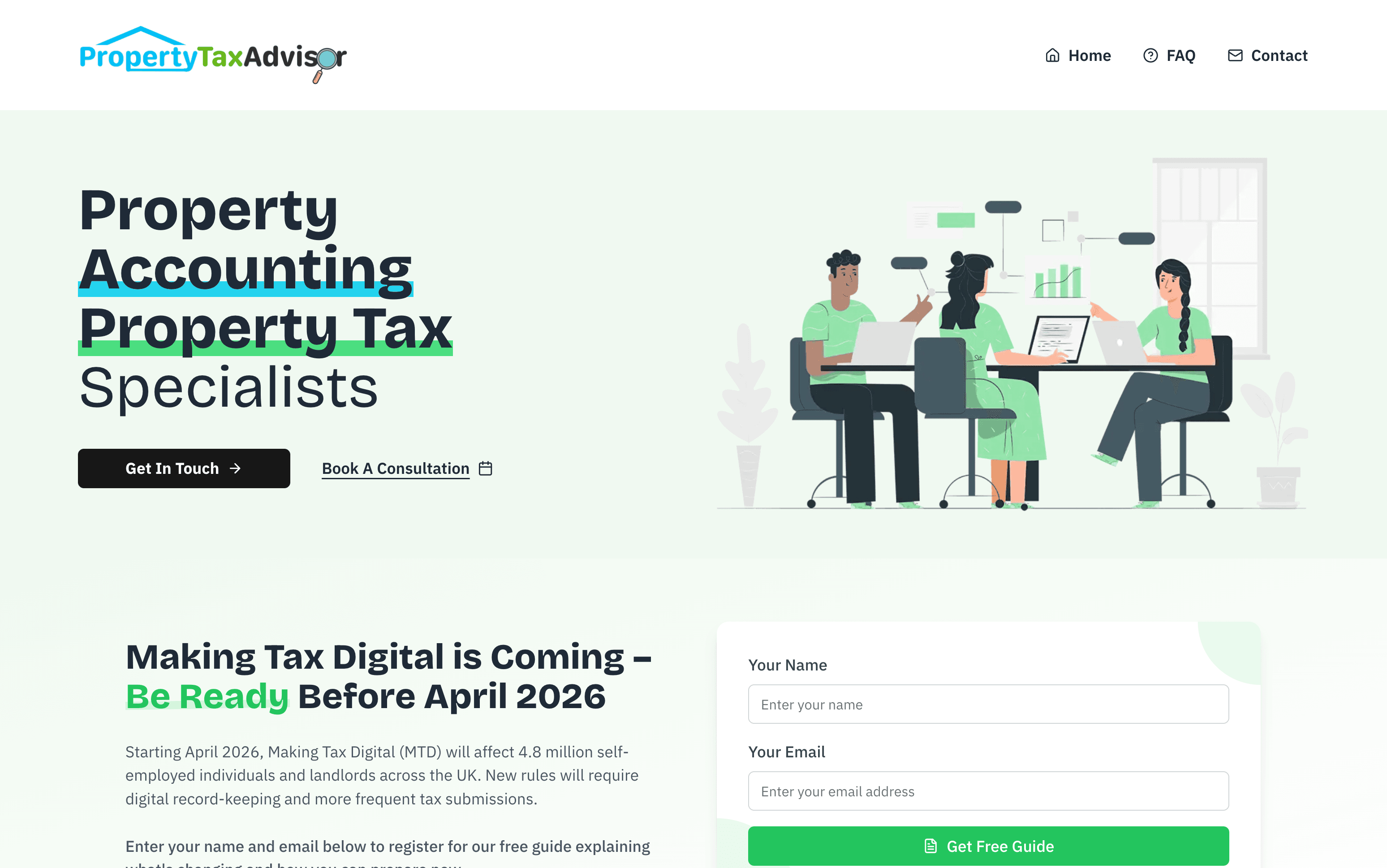 Property Tax Advisor website — property accounting and property tax specialists